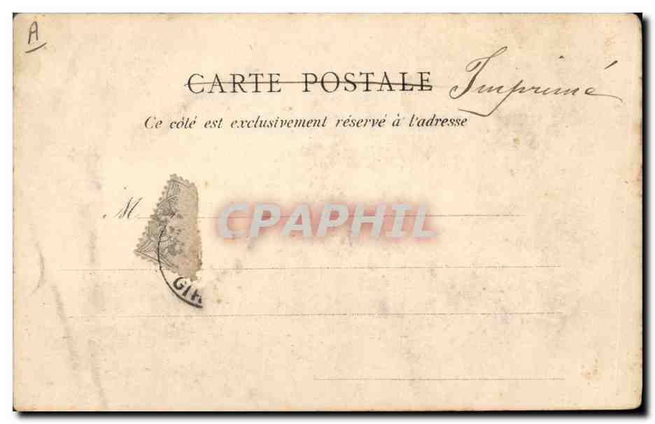 CPA Folklore La foret d'Arcachon Un resinier — Verso