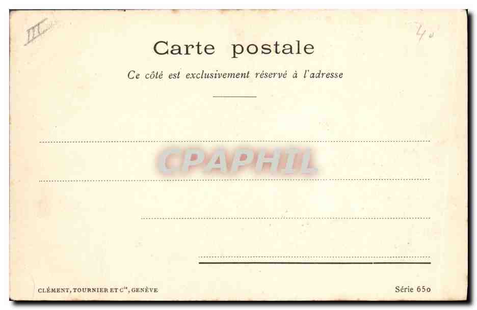 CPA Fantaisie Illustrateur Femme Mousquetaire — Verso