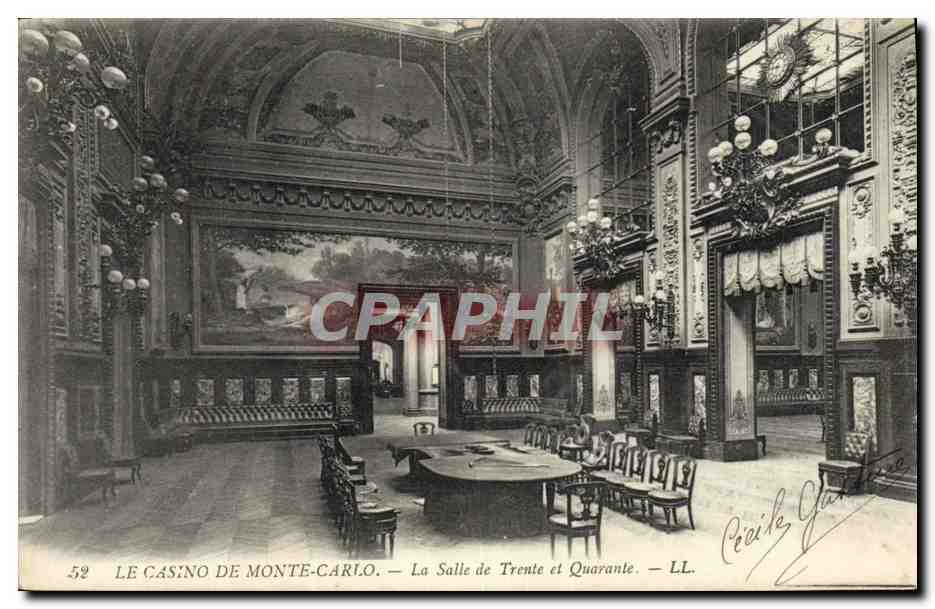 CPA Casino de Monte Carlo La salle de Trente et Quarante