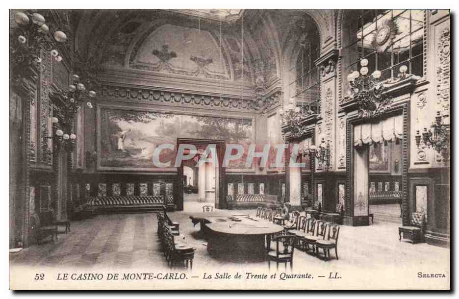 CPA Casino de Monte Carlo La salle de Trente et Quarante