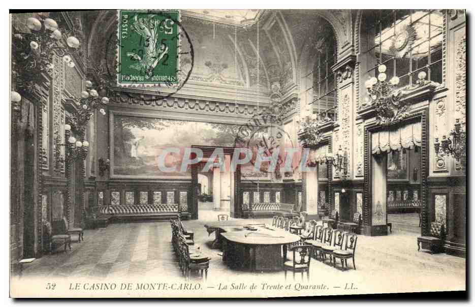 CPA Casino de Monte Carlo La salle de Trente et Quarante