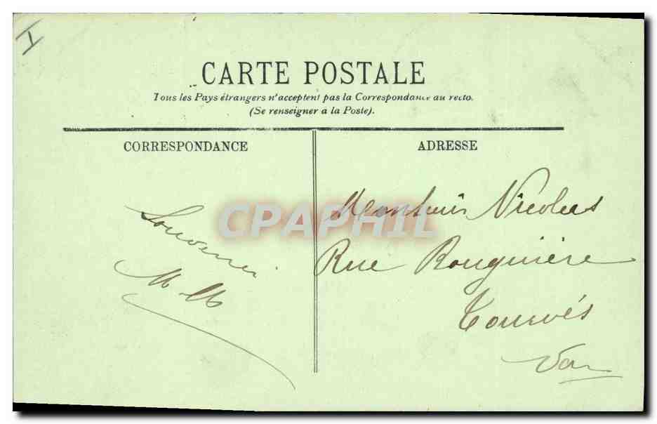 CPA Casino de Monte Carlo La salle de Trente et Quarante — Verso