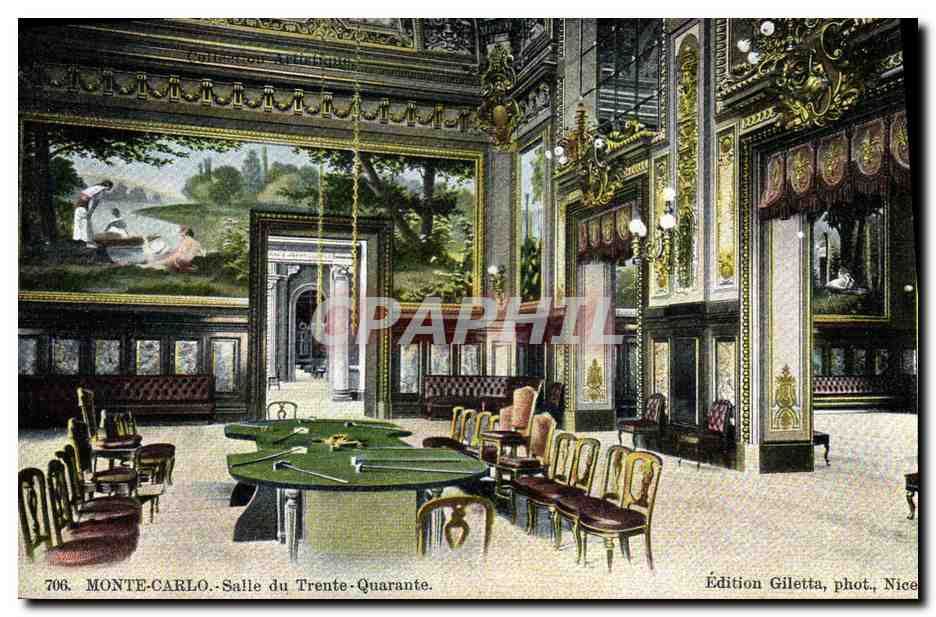 CPA Casino de Monte Carlo Salle du Trente Quarante