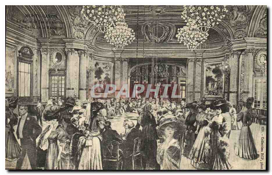 CPA Casino de Monte Carlo La table de la roulette