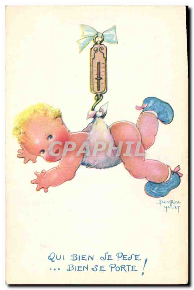 CPA Fantaisie Illustrateur Beatrice Mallet Enfant Qui bien se porte 