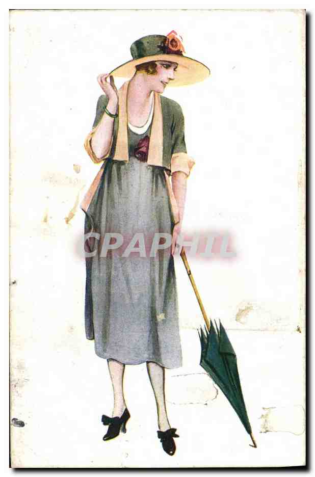 CPA Fantaisie Illustrateur Femme