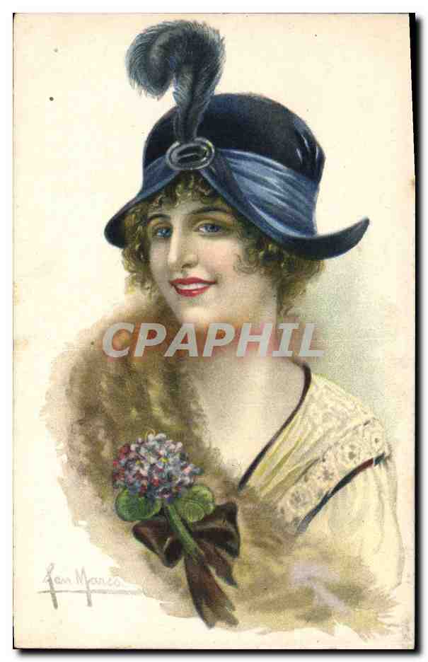 CPA Fantaisie Illustrateur Femme 