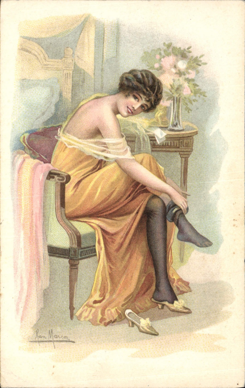 CPA Fantaisie Illustrateur Femme