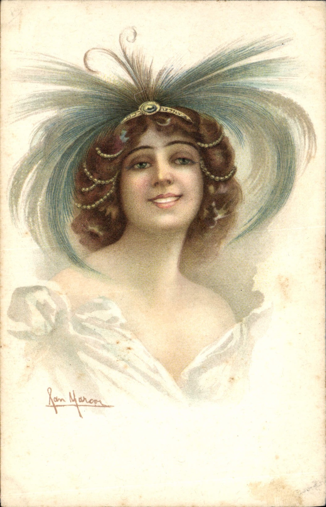 CPA Fantaisie Illustrateur Femme