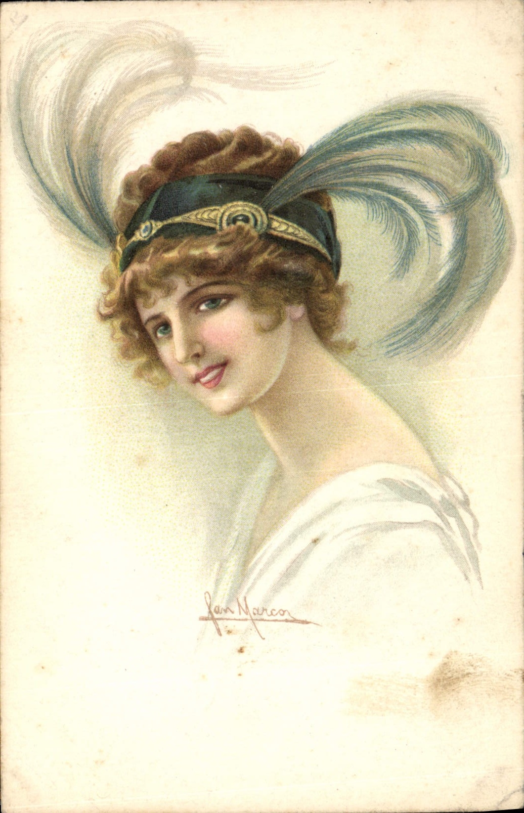 CPA Fantaisie Illustrateur Femme