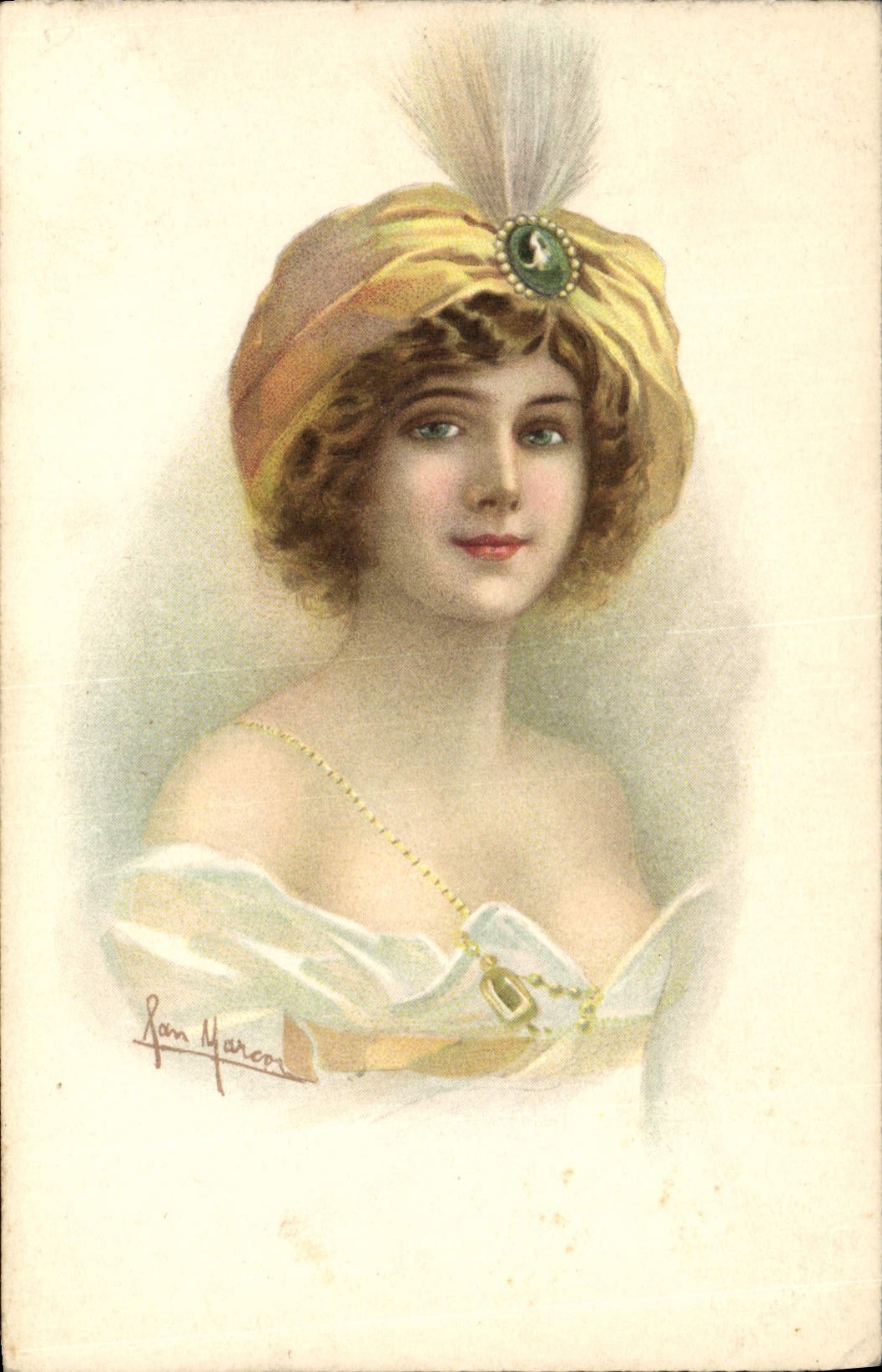 CPA Fantaisie Illustrateur Femme