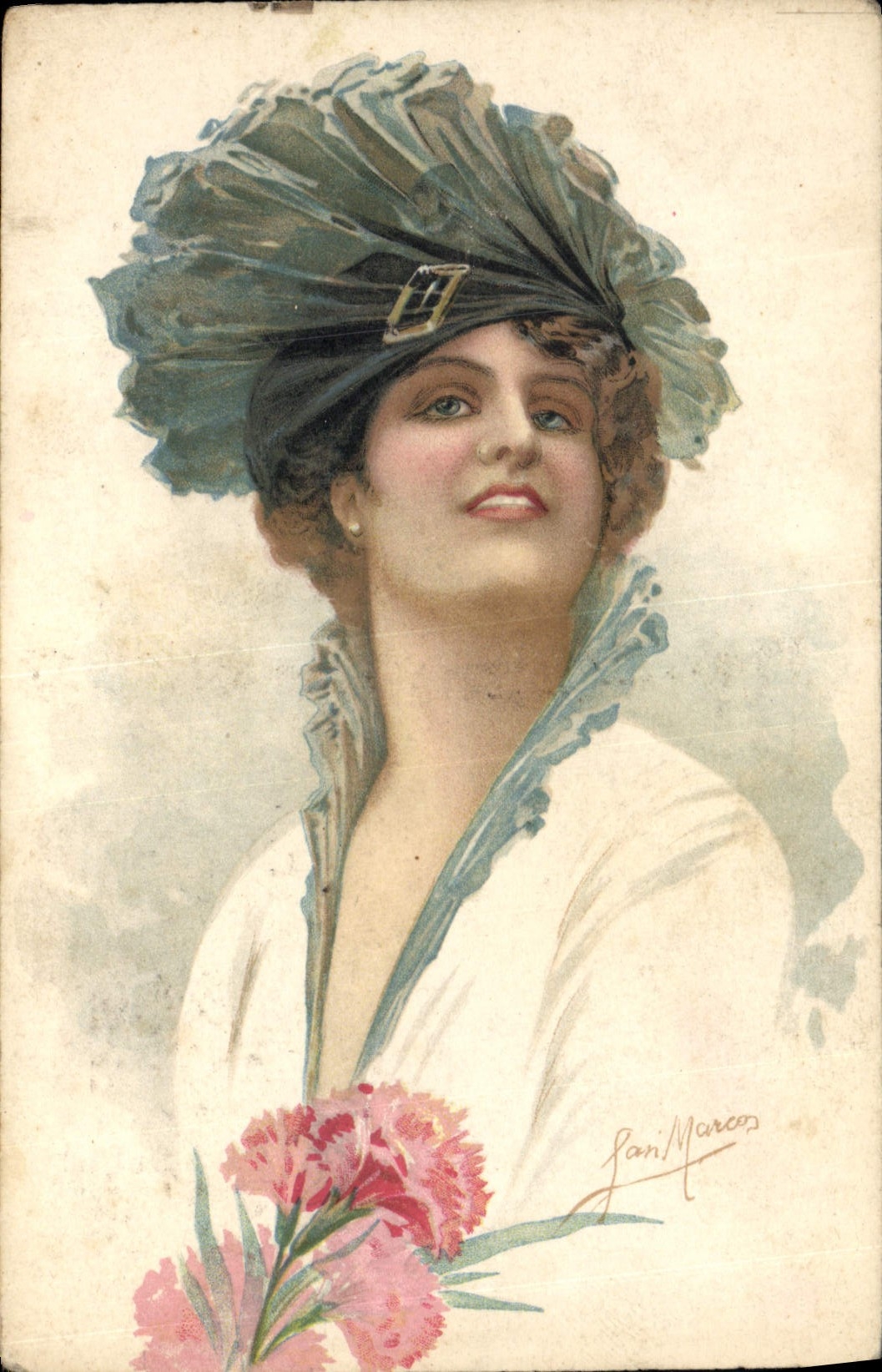 CPA Fantaisie Illustrateur Femme