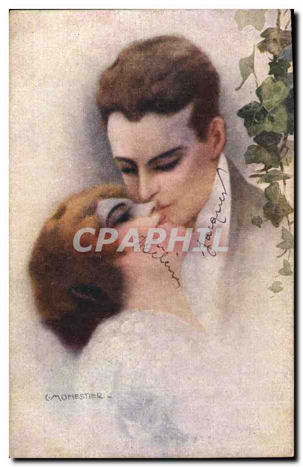 CPA Fantaisie Illustrateur Monestier Femme