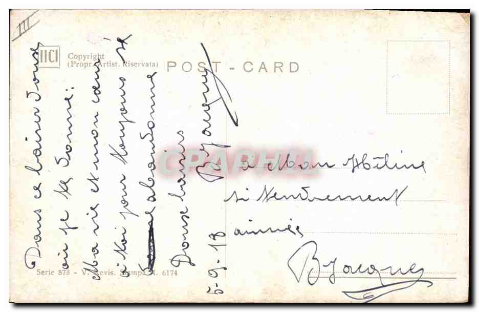 CPA Fantaisie Illustrateur Monestier Femme — Rückseite