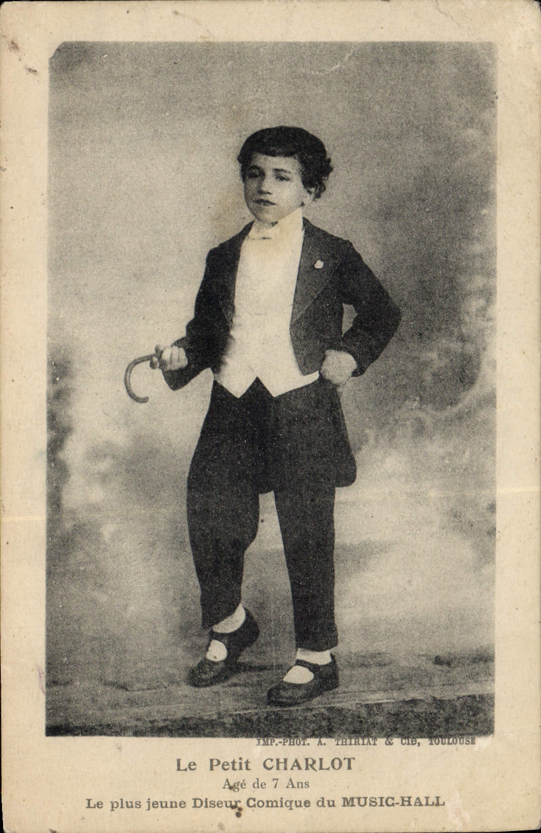 Le Petit CHARLOT — Âgé de 7 Ans — IMP.-PHOT. A. THIRIAT & CIE, TOULOUSE