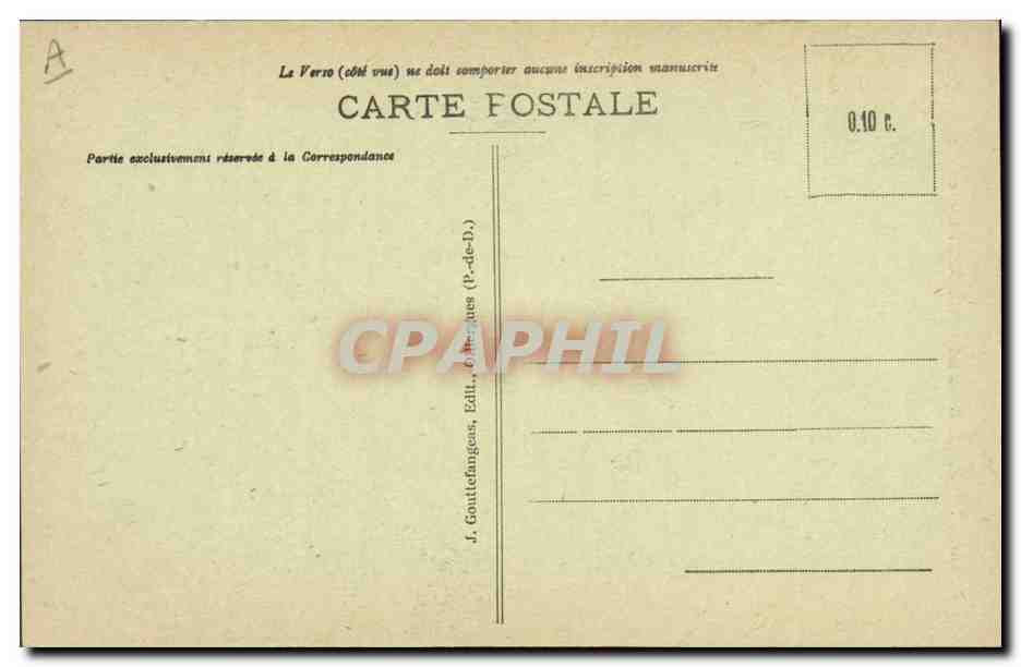L'Auvergne - Musicien Auvergnat — g.d'o. - 1017 — Verso