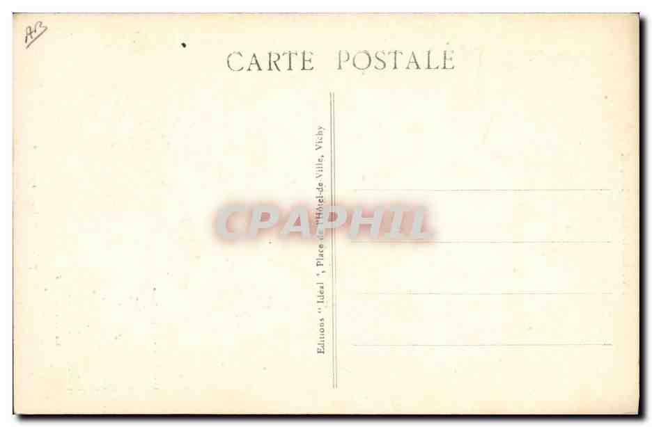 CPA Folklore Auvergne Le Cabrettaire — Verso