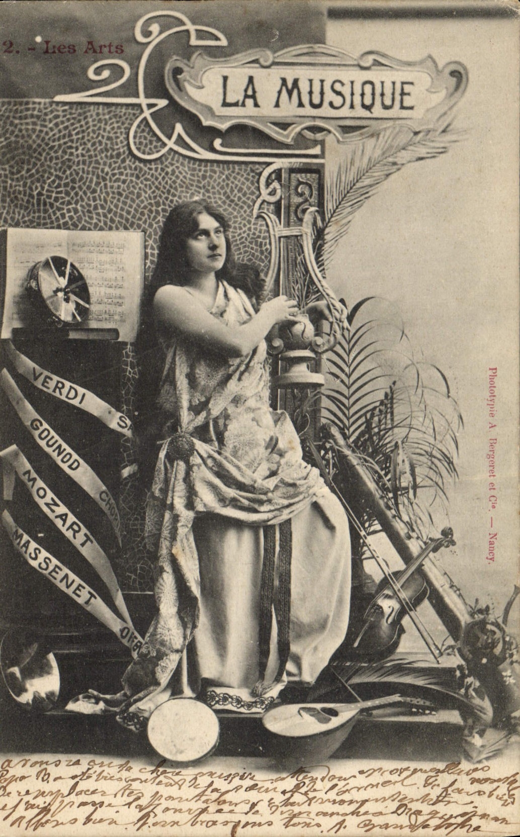 La Musique — Sujet artistique — Phototypie A. Dorgonet et Cie — Nancy