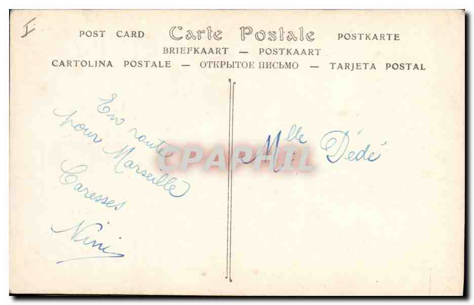 CPA Salons de Paris Rixens Piano et Mandoline  — Rückseite