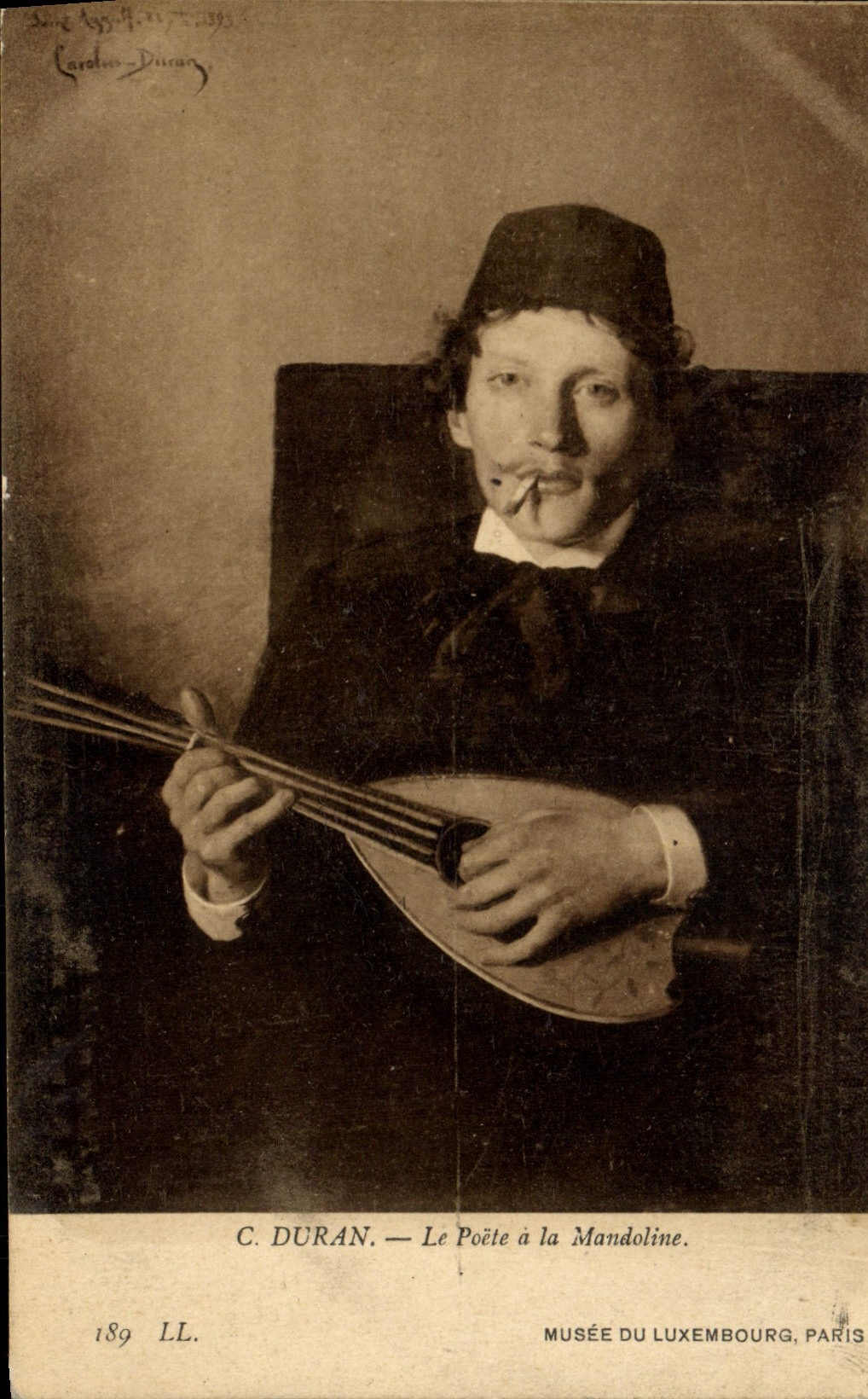 CPA Duran Le poete a la mandoline Musee du Luxembourg Paris 