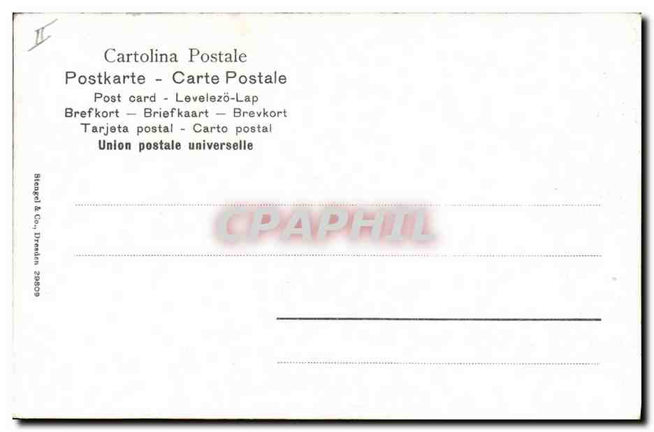 CPA Un angelo che Suonna il violonio Violon Roma  — Rückseite