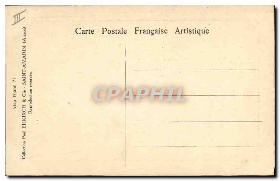 CPA Militaria Les armees francaises en Alsace Revue passee par le generalissime Joffre Generaux Dubail De Maud'Huy Serret  — Verso