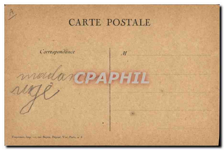 General Joffre — Mut zur Armee — Coquemener, Edit. Paris — Rückseite