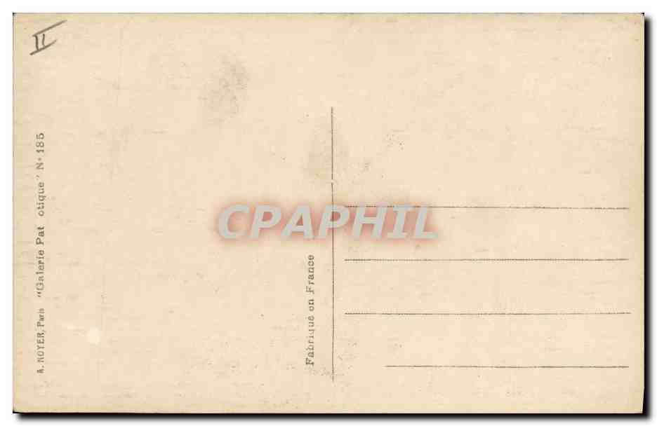CPA Militaria Joffre French  — Verso