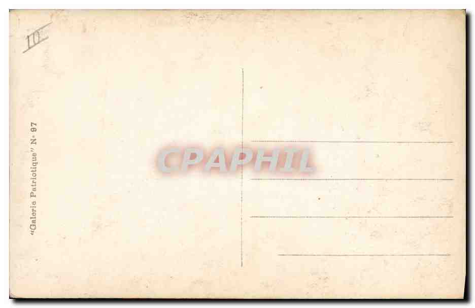 CPA Militaria Trois Grands chefs de nos armees Castelnau Joffre Pau  — Verso