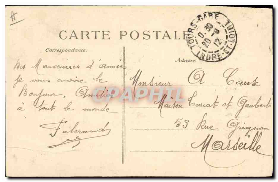 Grandes Manœuvres — Général Joffre, Général de Castellane — Éditeur Sordet — Verso