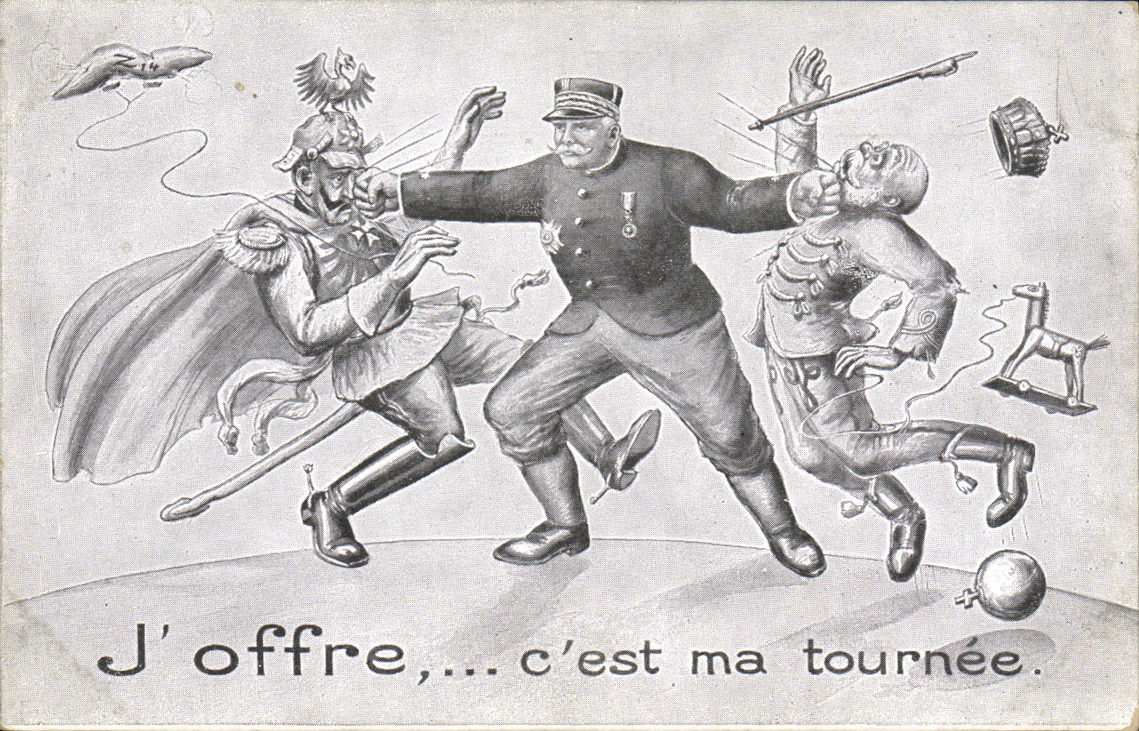 CPA Militaria J'offre c'est ma tournee Joffre 