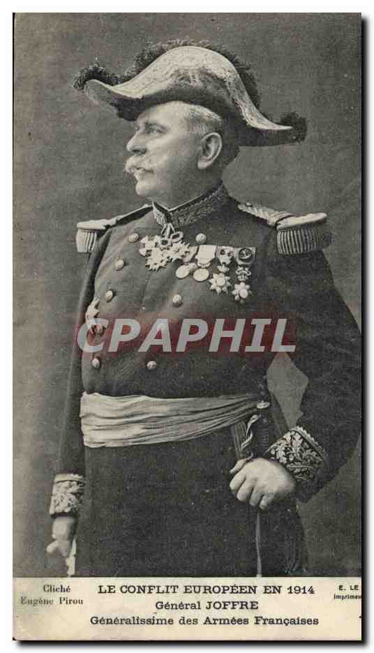 Général Joffre — Le conflit européen en 1914 — E. LE imprimeur