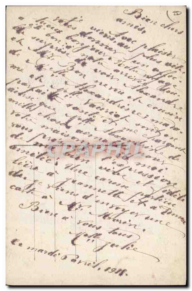 CPA Militaria General de Castelnau Joffre Pau  — Verso