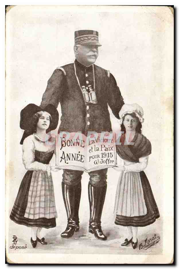 CPA Militaria Bonne annee Joffre Alsace 