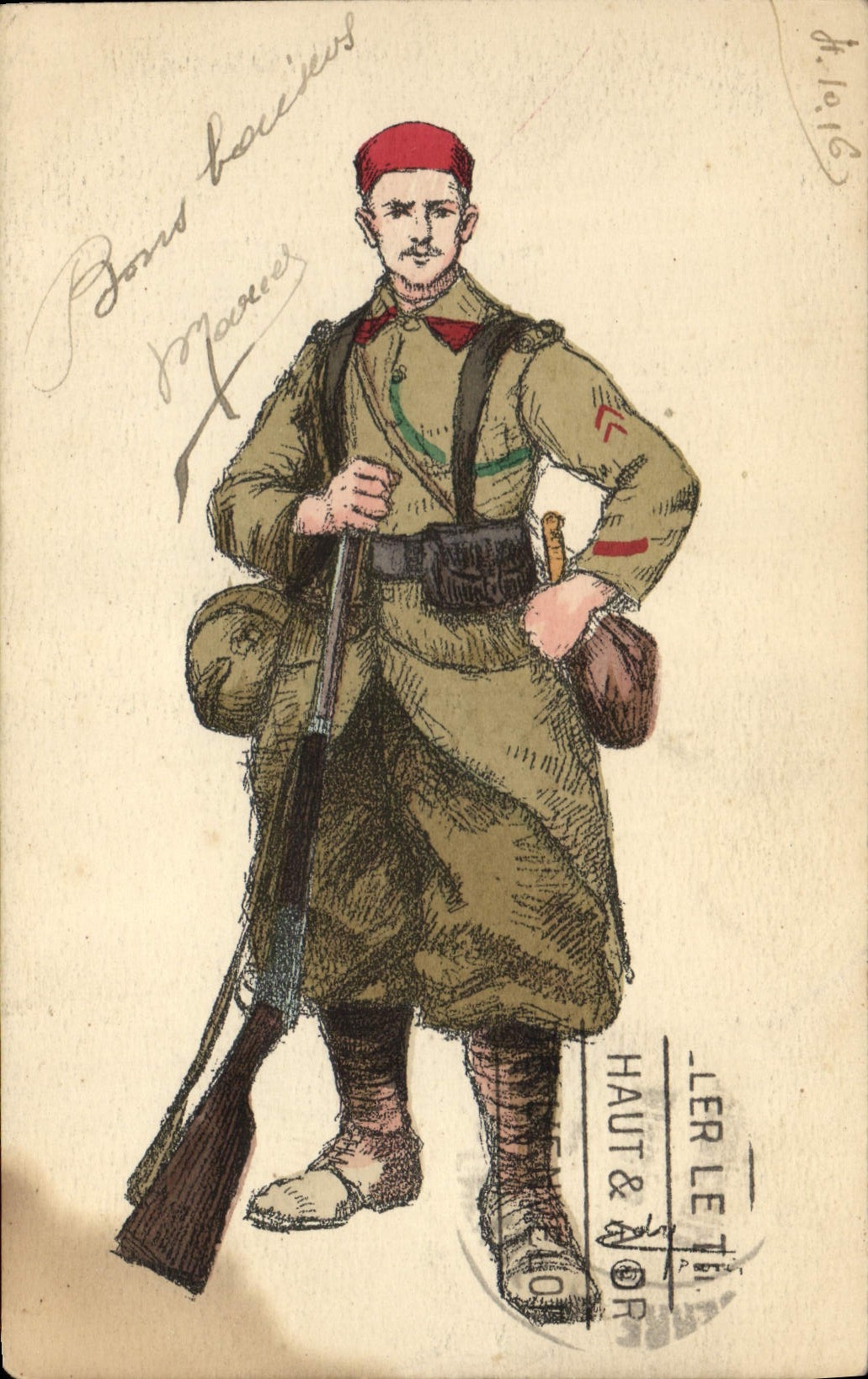 CPA Militaria Soldat 