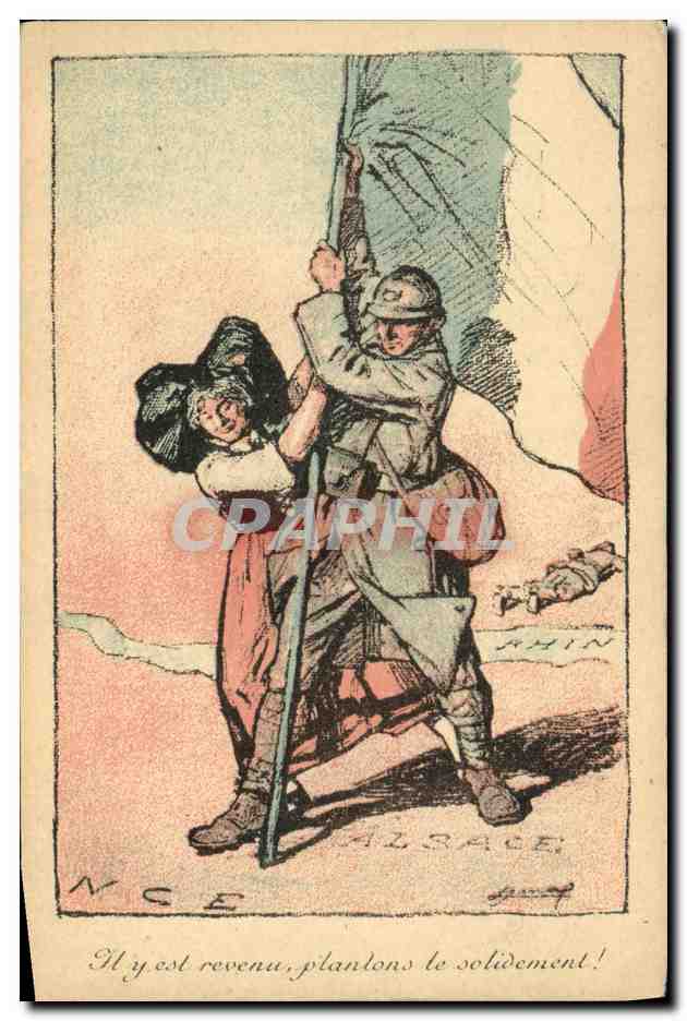 CPA Militaria Alsace 