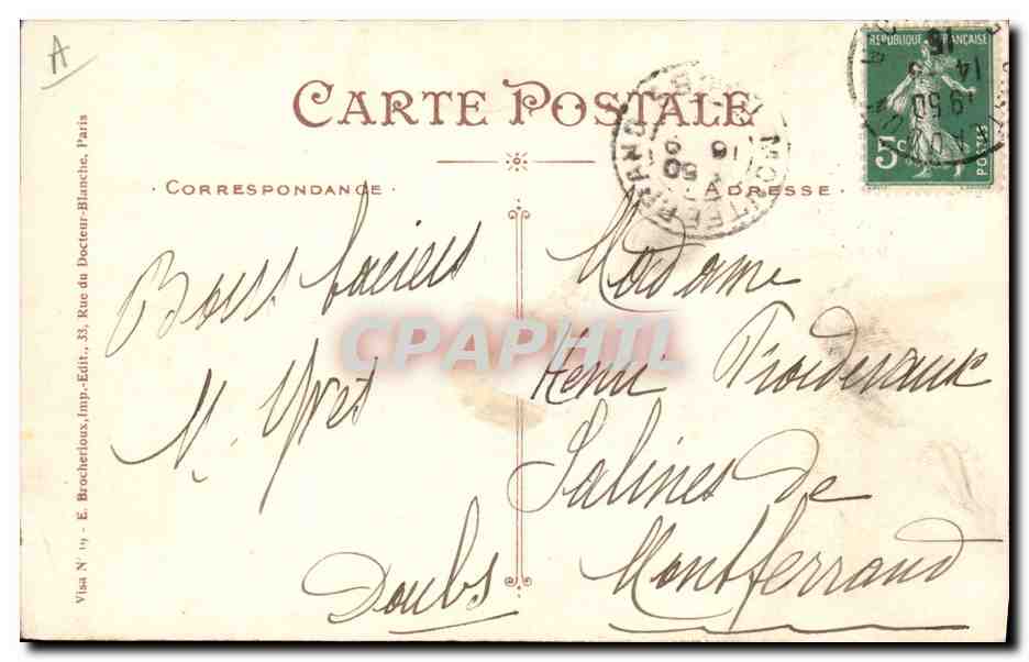 CPA Militaria Artillerie  — Rückseite