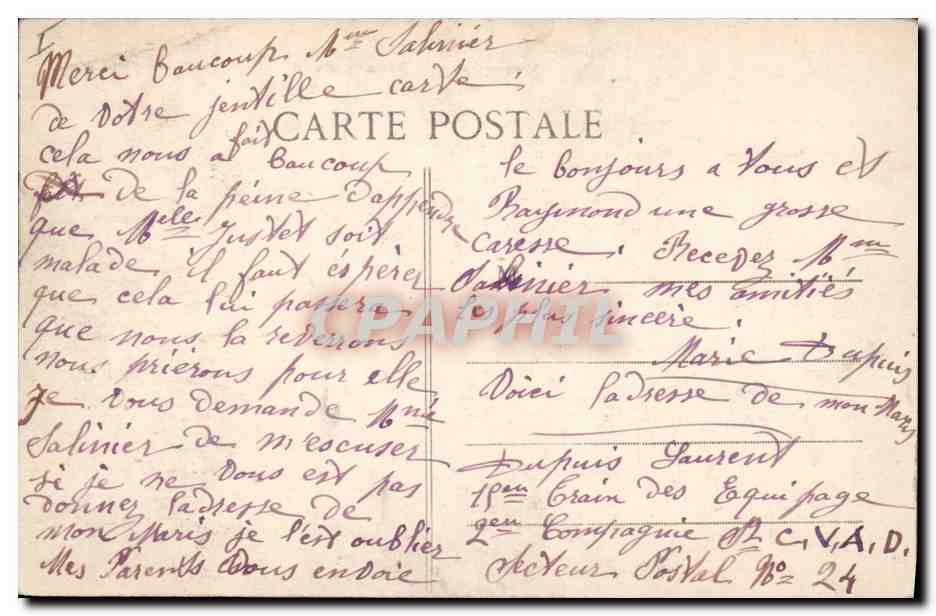 CPA Militaria Dans le Nord Le fameux Train blinde anglais Train  — Verso