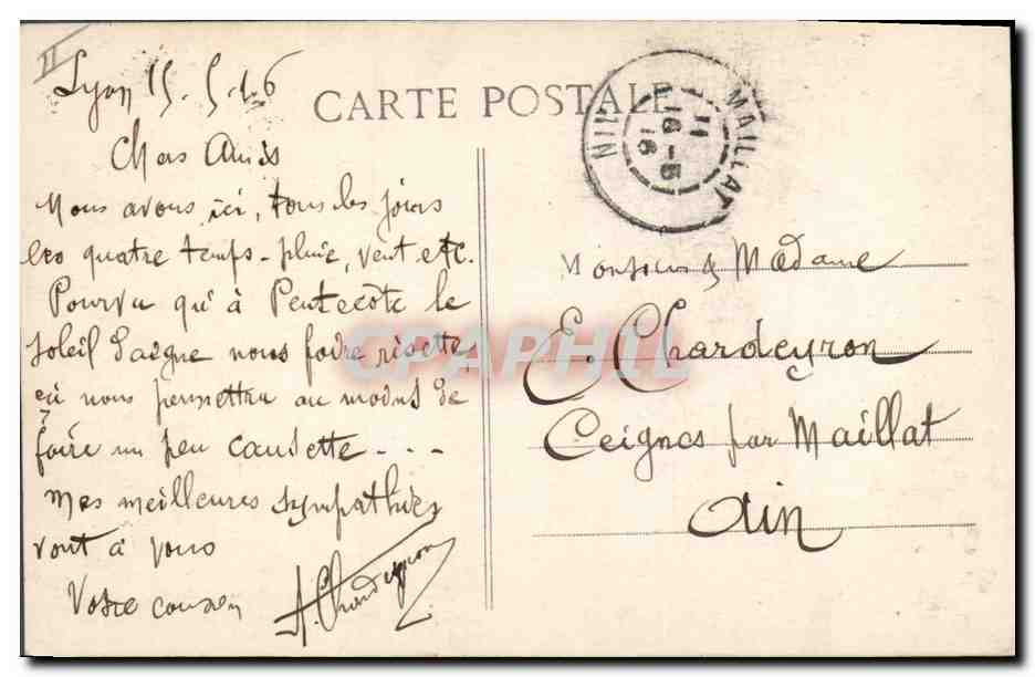 CPA Militaria Alerte en Alsace Trois uhlans suivis de l'infanterie allemande sont signales  — Rückseite