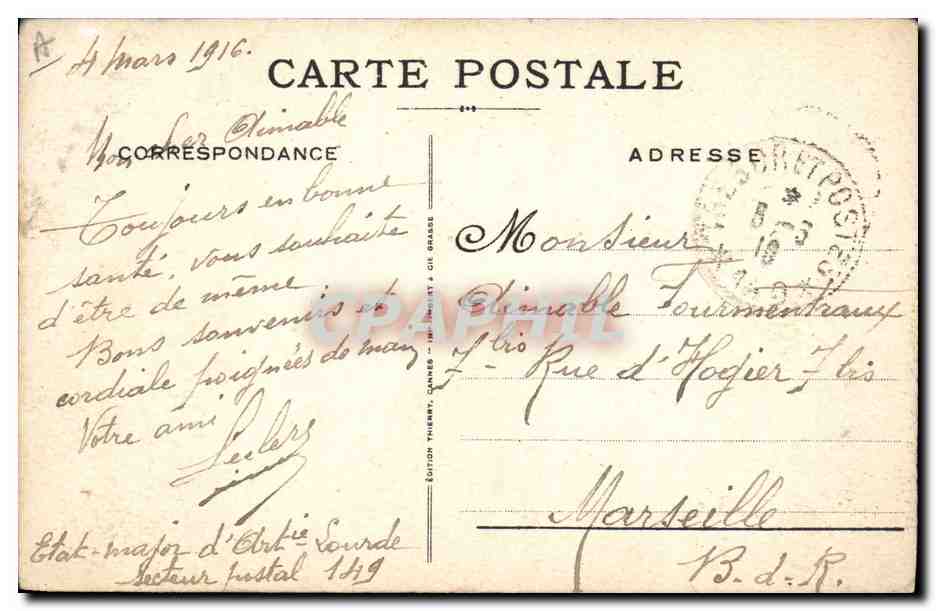 CPA Militaria Leur cauchemar Reve Rendement de taille  — Rückseite
