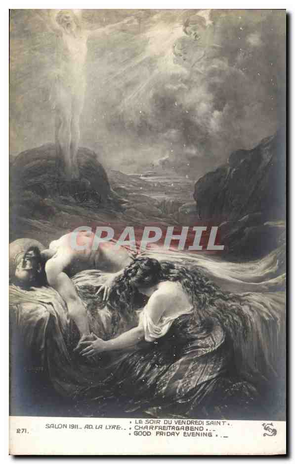 CPA Salon 1911 Le soir du vendredi saint 