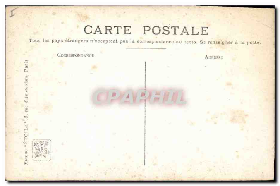 CPA Salon 1909 Hirschfeld Soiree d'ete  — Verso