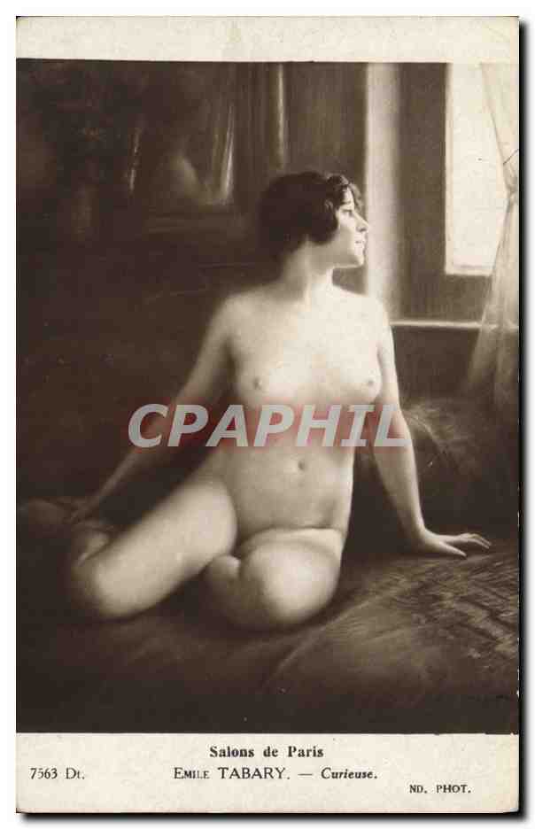 CPA Erotique Salons de Paris Emile Tabary Curieuse 