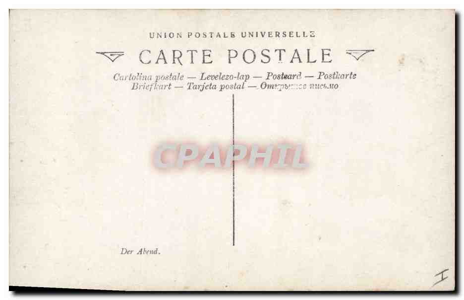 CPA Erotique Salon 1909 Le soir Diable  — Rückseite