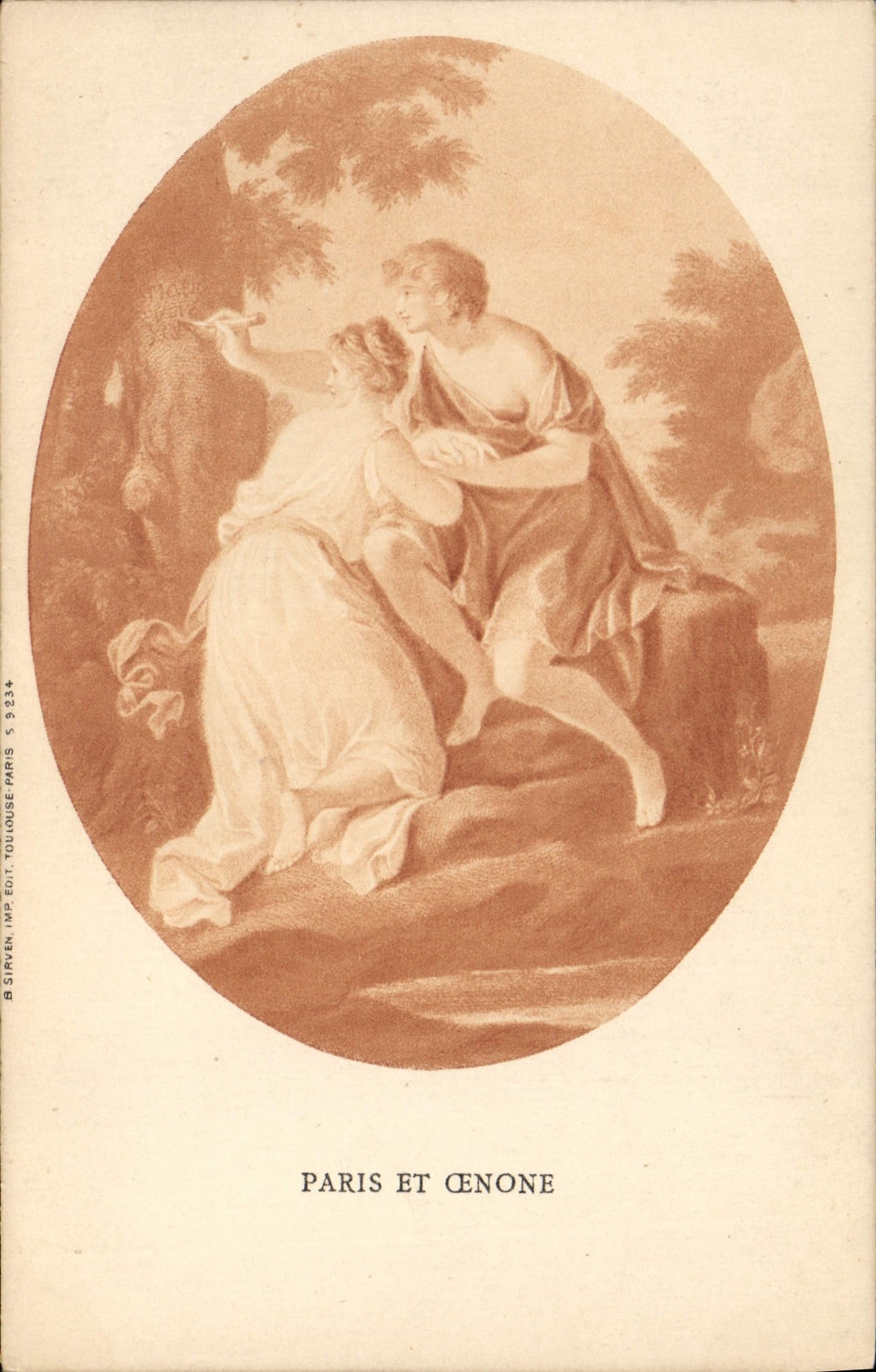 CPA Paris et Oenone 