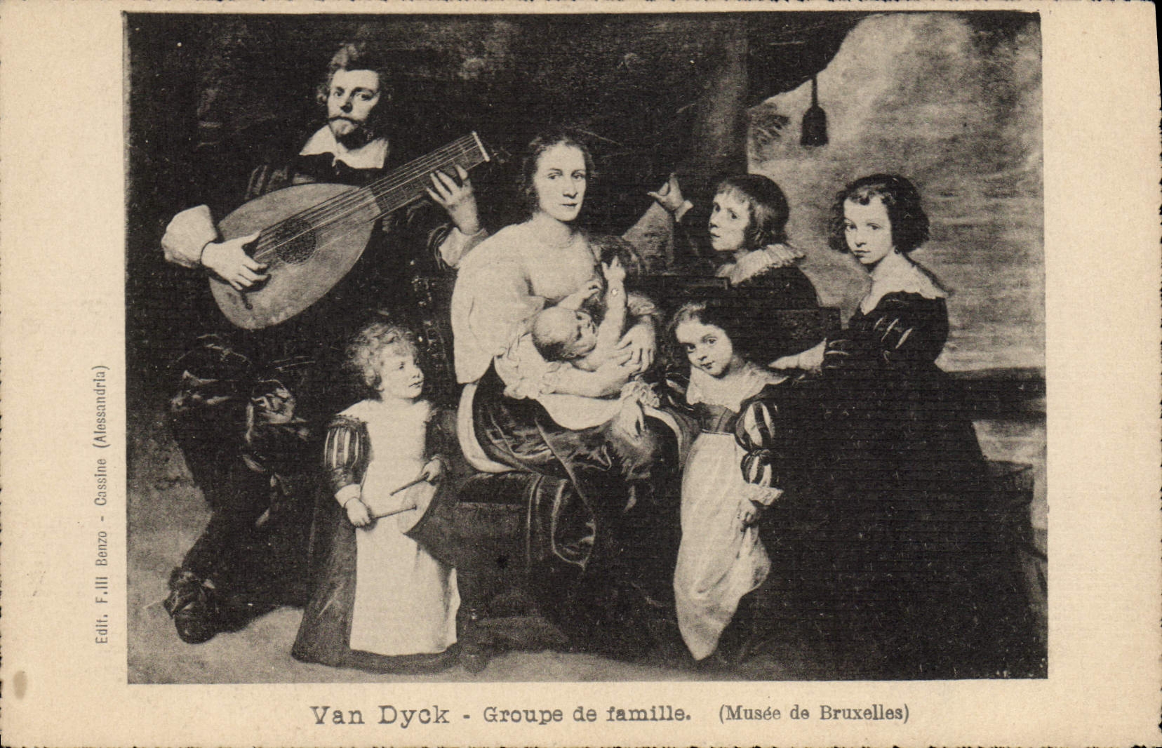 CPA Van Dyck Groupe de famille Musee de Bruxelles 