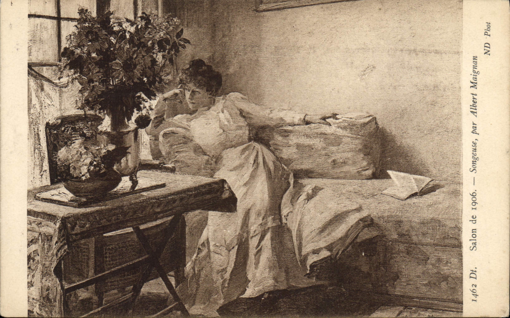 CPA Salon de 1906 Songeuse Albert Maignan 