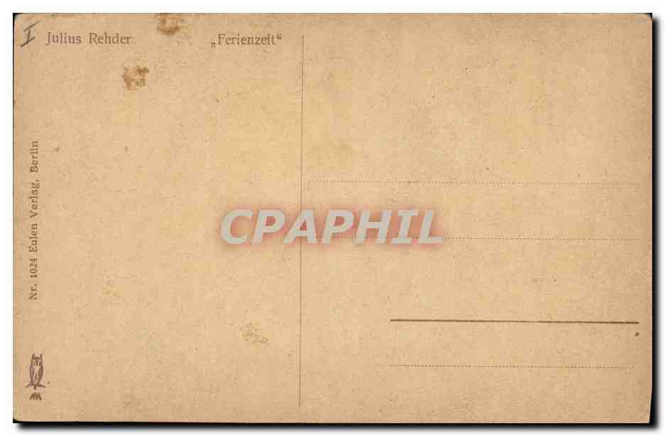 CPA Julius Ferienzeit  — Verso