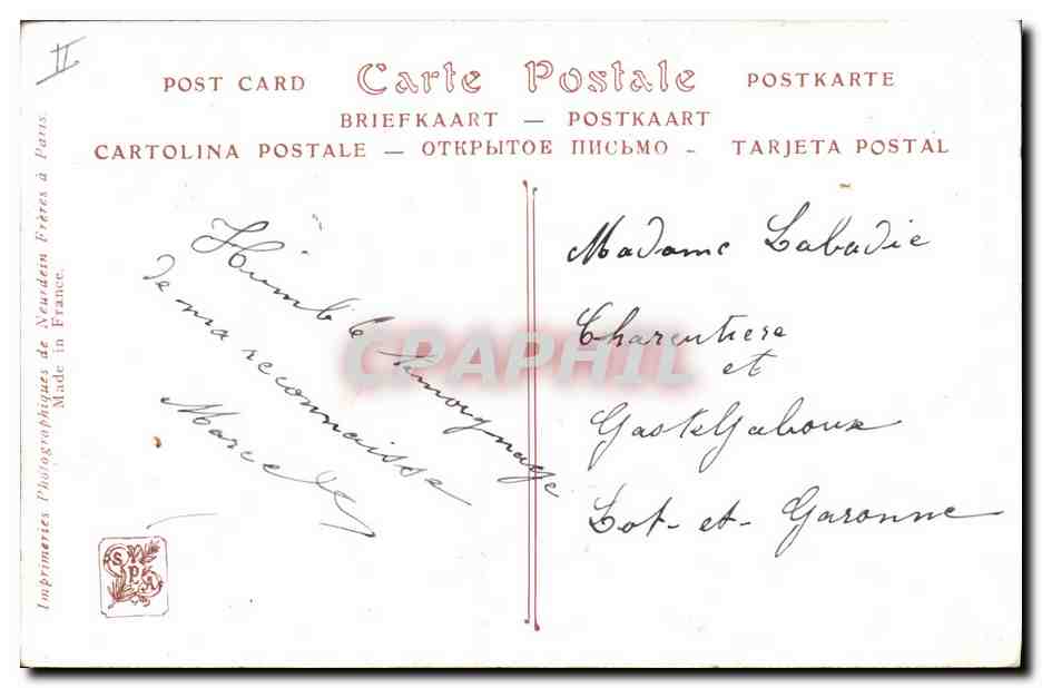 CPA Salon de 1914 Jef Leempoels Les mouettes  — Verso