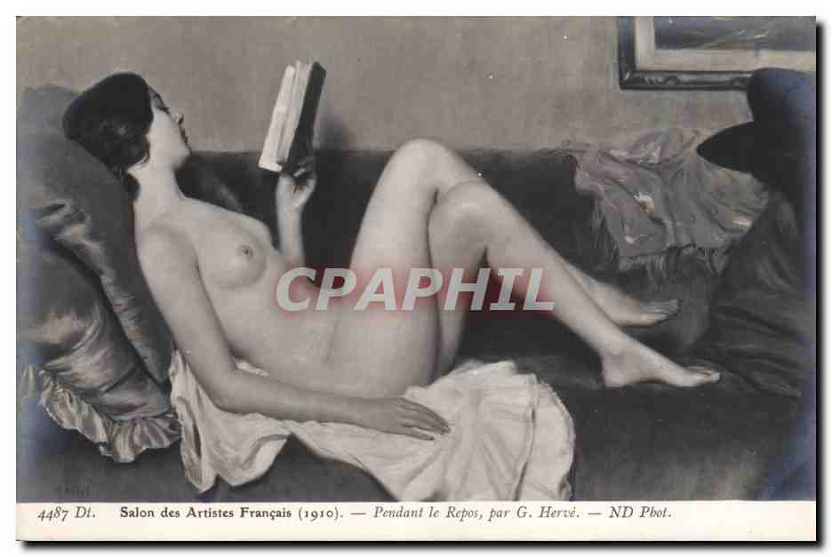 CPA Erotique Pendant le repos Herve 